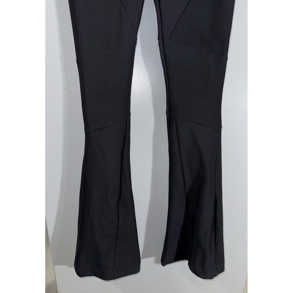 Ricardo Almeida black flare tailored women's trouser dress pants XS-small